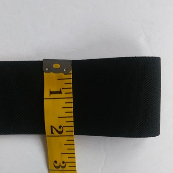 Chunky Swirl Stretch Belt Black Creme - Picture 12 of 12